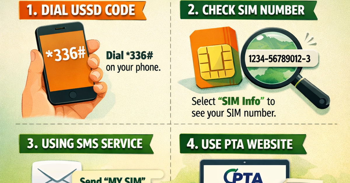 How to Check Your Own SIM Code in Pakistan (2026 Guide) | Rang De Pakistan